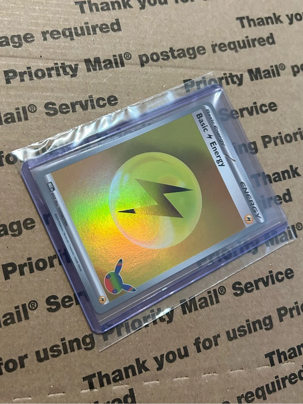 Holo Basic Electric ⚡️ Energy 30th Celebration Pokemon TCG Card No. 012
